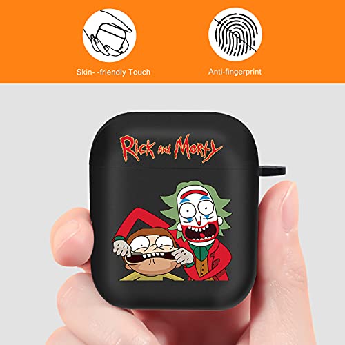 Joysolar For Airpod 2/1 Imd Hard Case Design Character Funny Cool Kawaii Cartoon Fashion Cute Unique Chic Aesthetic For Airpods Air Pods 2/1 Cover Cases Skin For Boys Girls Youth Teen (Grimace Rike) #TOP5