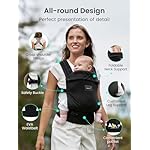 GROWNSY Baby Carrier Newborns to Toddlers, Ergonomic Baby Toddler Carrier Slings Wraps with Head Support, Easy to Wear,Infant Carrier Baby Gift,Travel and Hiking Friendly, for Babies 7 to 44 lb(Black) - Image 3