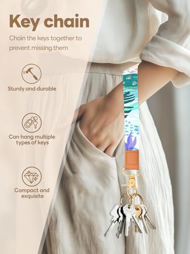 Image of Wristlet Keychain for Women and Men, Key Chain Holder, Wrist Lanyard for Keys