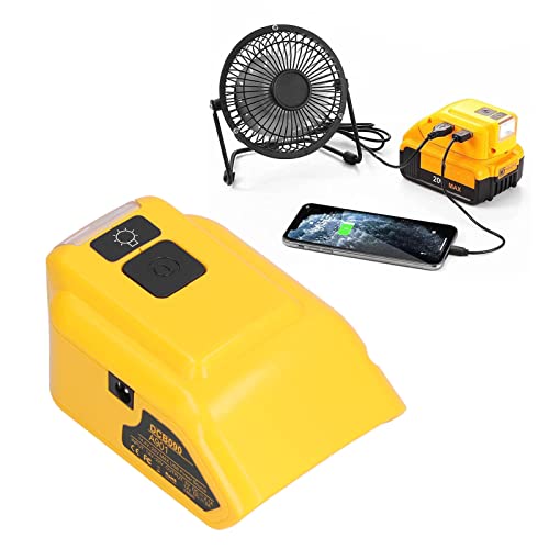 Convertidor de Luz de Trabajo de Cargador de Batería con Puertos USB Duales, Adecuado para Baterías de Litio de 14 V - 22V, Luz de Emergencia de Salida de 12 V para (con - imagen 7