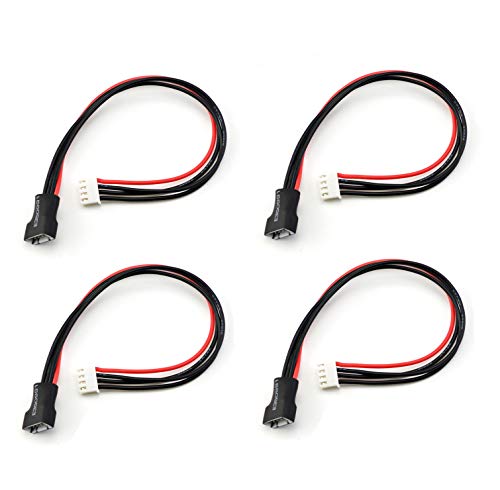 Jst-Xh 3S Balance Plug Extension Lead Wire 200Mm For Lipo Battery Balance Charging 22Awg Silicone(4Pcs) #TOP5