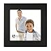 Malden International Designs Picture Frame, 5x5, Black