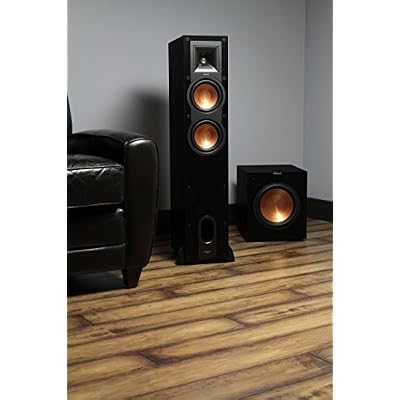 Klipsch R-12SW Powerful Deep Bass Front Firing 12 Copper-Spun Driver 400W Digital Power Subwoofer 14 X 18.5 X 16