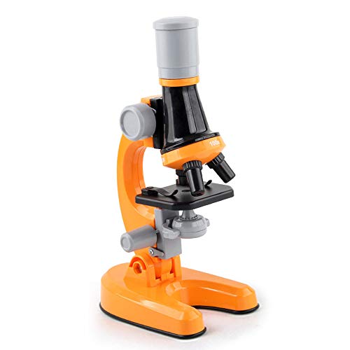 Queenser Brinquedos de microscópio infantil atualizados para experimentos científicos. Conjunto de m