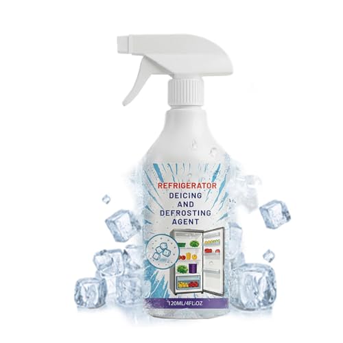 Sbrinatore per congelatore, multiuso, ad azione rapida, 120 ml, spray per la rimozione del ghiaccio, per frigorifero, finestre, parabrezza, buchi della serratura di casa, auto, cucina, ristorante