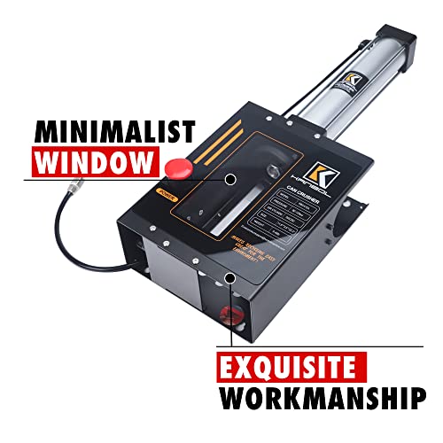 Kanbol 12Oz/16Oz Pneumatic Can Crusher,Wall Mounted Soda Beer Air Can Crusher Smasher With Automatic Discharge-Black #TOP5