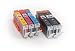 Produktbild 5er Set - kompatible Tintenpatronen zu CANON PGI-550 XL / CLI-551 XL - geeignet für CANON Pixma iX6850 / iP7250 / iP8750 / MG5450 / MG5550 / MG6350 / MG6450 / MG7150 / MX725 / MX925
