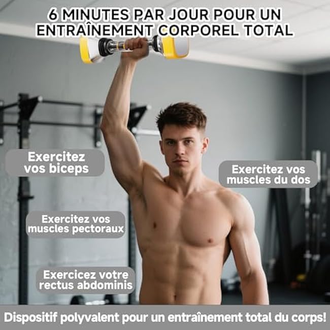 6 lbs Swing Dumbbells Handheld Heavy Adjustable Swing Forearm Exerciser for Men and Women Multifunctional arm and chest workout appliances For home gym and outdoor workouts.