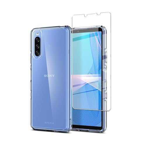 �y1+1����z�Ή� Xperia 10 III �p�� �t�B���� �����K���X �t���ی�t�B����+���� TPU �P�[�X ���{���Ɏq�f�ލ̗p SO-52B SOG04 �p�� �K���X�t�B���� �d�x9H �ϏՌ� ������ ������ ��U�h�~�G�N�X�y���A 10 III �p