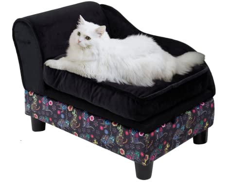 Felis Castello Cat Couch With Storage. Pet Sofa For Cats And Small Dogs. Cute, Fancy, Velvet Cat Sofa Bed For Indoor Cats. Luxury Mini Dog Couch Bed With Washable Cushion Cover. #TOP1