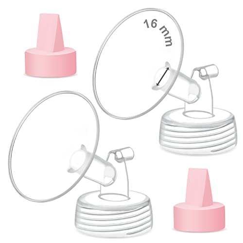 Image of Maymom Pump Part Compatible with Spectra/Ameda Luna Pumps, Syngery Gold; Incl Wide Mouth Flange 16 mm Valve; Not Original Spectra Flange; Replaces Spectra S1 S2, Plus Shield, Pump Parts, Accessories