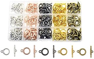 Mandala Crafts Toggle Clasp, T-Bar Closure from Metal for Jewelry Making in Bulk