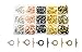 Mandala Crafts Toggle Clasp, T-Bar Closure from Metal for Jewelry Making in Bulk, Rose Gold, Bronze, Gunmetal, Silver, Gold Tone (Round 0.55 Inch 14mm 120 Sets)