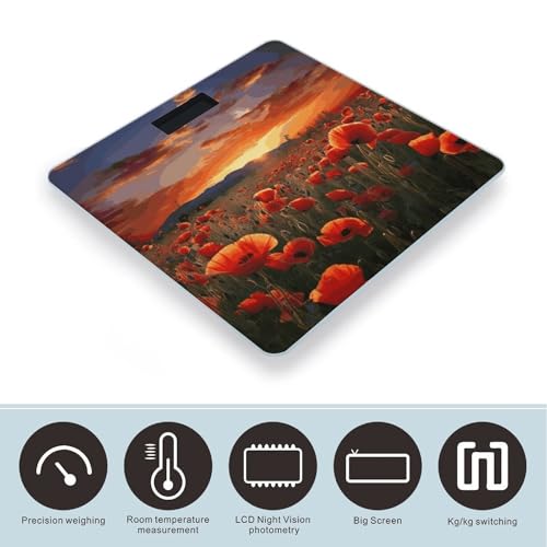 Báscula Digital de Baño FekiLoot con Pantalla Grande miniatura 3