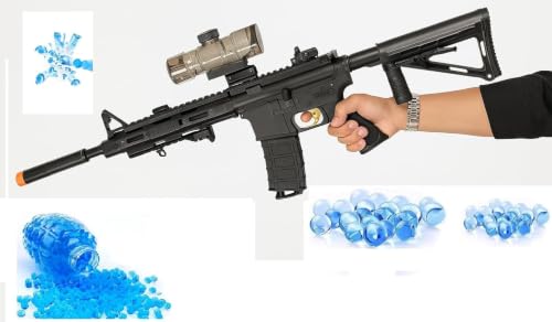 Image of Automatic Gel Blaster Toy Gun for Kids with Gel Blaster Balls Rechargeable Battery Operated Outdoor Electric Target Game Toys for Best Birthday Gift (BG 01)
