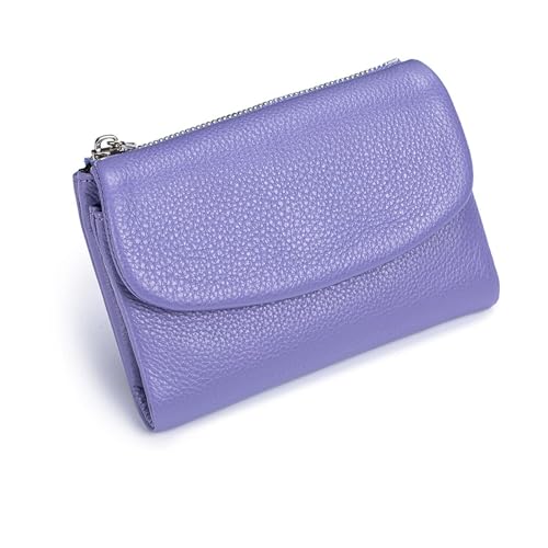 Joyfullygo Wallet, Unisex Pebble Leather Wallet, Leather Wallet with Money Clip for Coins and Cards, Small Compact Purse (1pc-c)