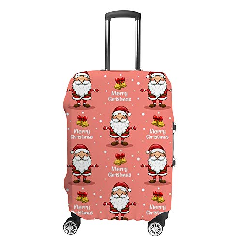 Housse pour bagages de voyage Père Noël rose en textile premium durable