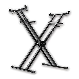 Support de clavier portable réglable en hauteur pour X Shad Guzheng Cadre universel vertical Guzheng Piano Stand avec fente de protection pour carte Noir - Les Beatles, Paul McCartney, John Lennon, RIngo Starr, George Harrison