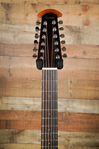 Ovation Celebrity Collection 12 String Acoustic-Electric Guitar, Right, Black, Mid Depth Body (Ce4412-5) #TOP3