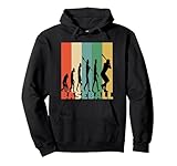 Photo Gallery divertente baseball evolution vintage retro felpa con cappuccio Photo Gallery divertente baseball evolution vintage retro felpa con cappuccio