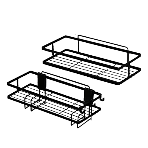 NINESHE Estante para el Baño de Metal, Rejilla de Baño de Doble Capa Abierta de Gran Capacidad, Organizador de Estantes para el Inodoro para Papel Higiénico Colocado, Gel de Ducha