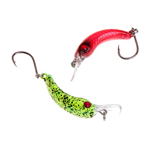 Lergo - Mini esca da pesca, con pesciolino