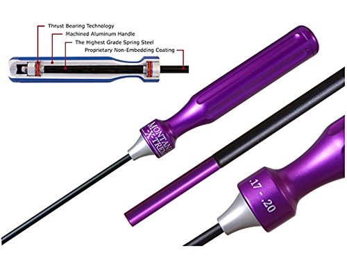 Montana X-Treme (MTX) 1-Piece Cleaning Rod 17 to 20 Caliber 36" Coated Spring