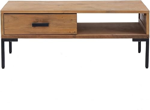 Miniatura 3 de Mesa de centro moderna, mesa de centro para sala de estar, adecuada para sala de estar, oficina, balcón, sala de estar familiar, 35.4 x 19.7 x 13.8