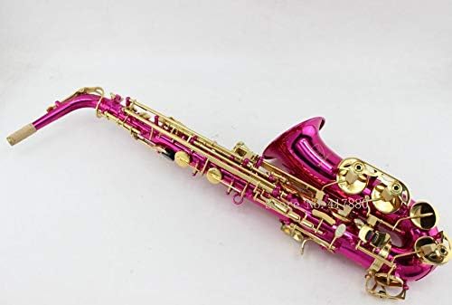 Rosered Plated Alto Saxophone,Fit for Beginner E flat Sax with Case