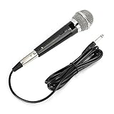 Mavis Laven Micrófono de Bobina móvil, micrófono con Cable omnidireccional YS-226, micrófono de Bobina móvil dinámico de Mano para DVD/KTV, para Mezclador/Bus turístico/Altavoz de Potencia,