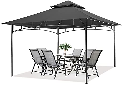 MASTERCANOPY Outdoor Garden Gazebo for Patios with Stable Steel Frame