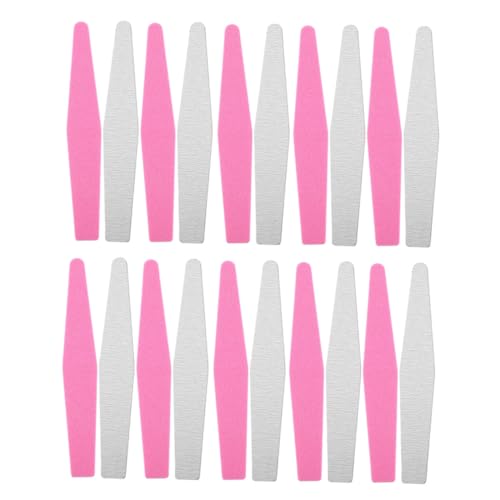 20個 マニキュアツール グルーミングツール グリットネイルファイル ネイルバッファリングファイル 爪用の爪やすり 爪切りファイル 女性の爪やすり ネイルファイルのバッファリング