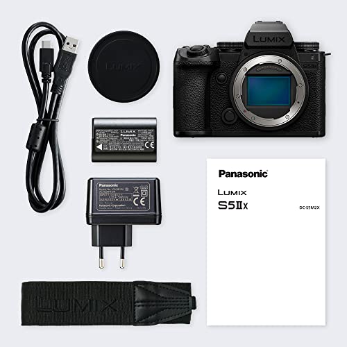 Image of Panasonic LUMIX S5IIX Full Frame Mirrorless Camera, 6K /4K 10-bit Unlimited Recording, Phase Hybrid AF, Apple ProRes RAW & BRAW via HDMI, USB-SSD Recording, 5-Axis Dual I.S. - Body only