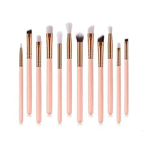 MAC Cosmetics Makeup Brushes Set Foundation Eye Shadow Blending Brushes Soft Synthetic Hair (Pack of 12)