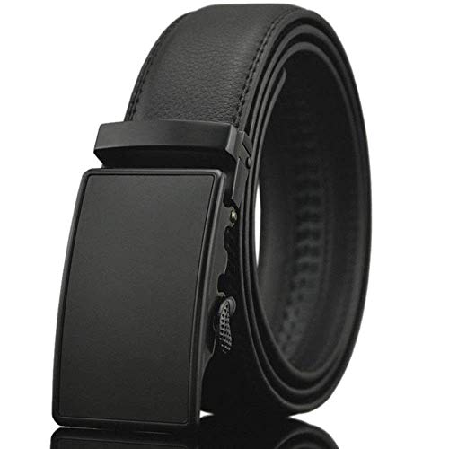 Generic Black Leather Belt with Automatic Buckle - Image 2