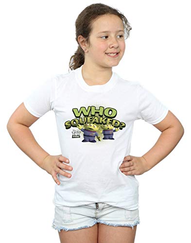 Disney Girls Toy Story Who Squeaked? T-Shirt 7-8 Years White