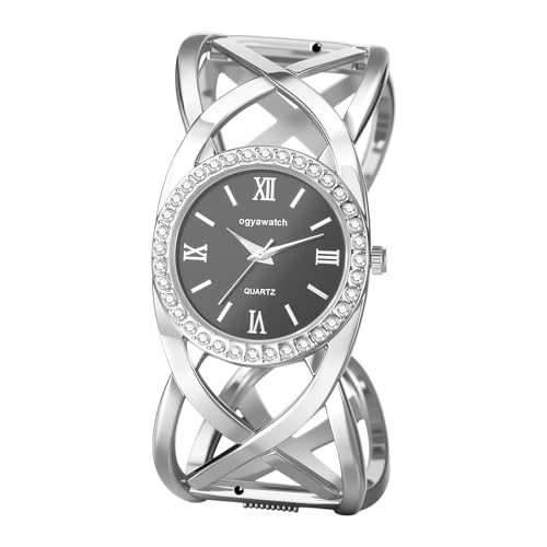 Montre en or pour femme Oidea avec cadran rond à quartz pour briller en soirée