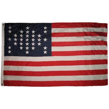 Amazon Com Kchex 3x5 Usa Ft Fort Sumter Flag Union Civil War 33 Star American Flag 3 X5 Banner Patio Lawn Garden