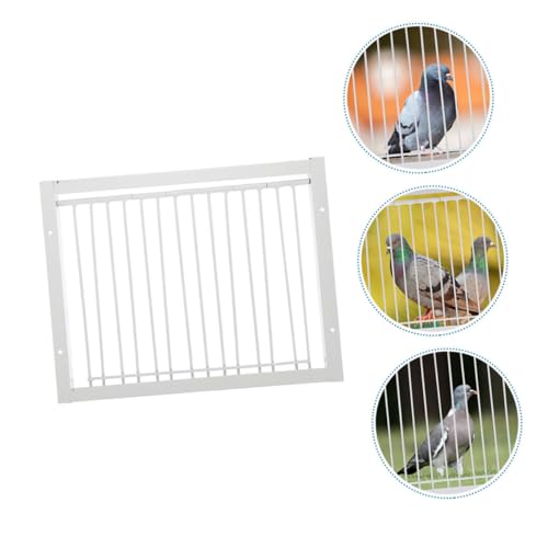 ORFOFE 2 peças de moldura de porta de gaiola de pombo com barras de arame, entrada para gaiola de pá