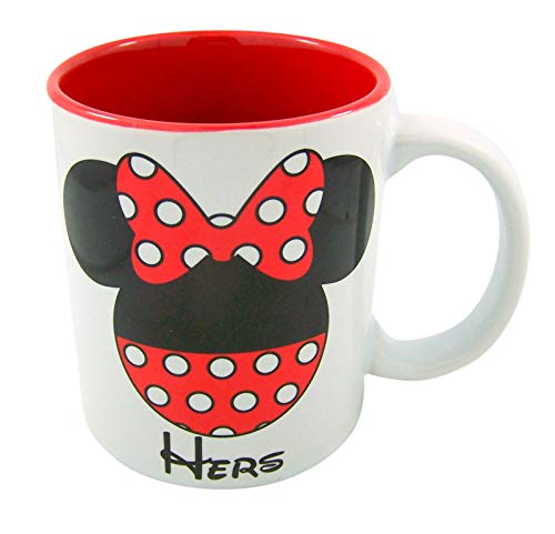 Needzo Disney His And Hers Mickey And Minnie Mouse Couples Coffee Mug Cup, Set Of 2 #TOP2