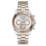 GUESS Arthur GW1058G6 - Reloj de pulsera para hombre, acero inoxidable, bicolor