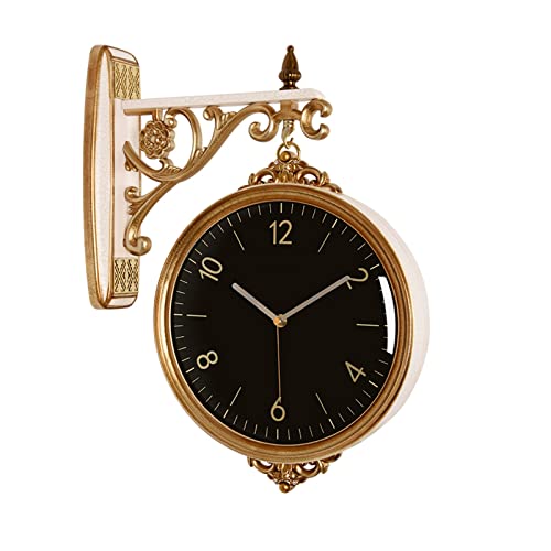 Horloge murale de luxe au style européen avec support suspendu ciselé - 2