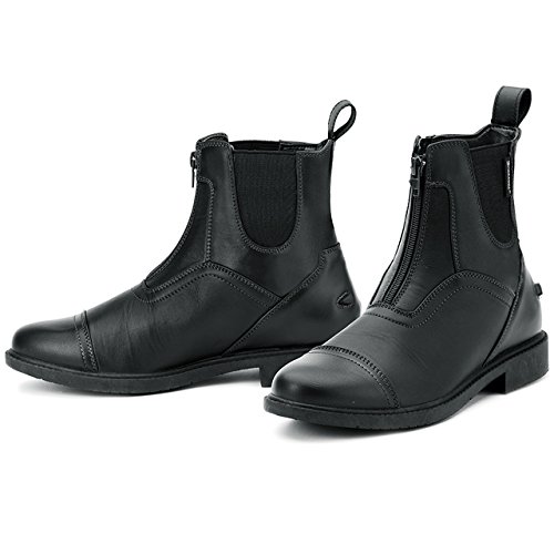Botas de equitação femininas Ovation Energy Zip Front Paddock, Preto, 10
