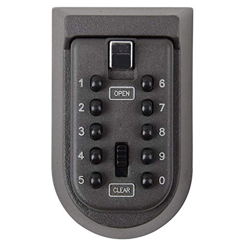 ASelected Wall Mounted Spare Key Storage Safe Lock Box Resettable Code Key Keeper Outdoor Keysafe Small Outside Security Lockbox for House Spare Keys, Airbnb, Garage, Carers, Nurse, Home Access