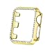 Secbolt 42mm Case Compatible with Apple Watch Band, Bling Full Cover Bumper Protective Frame Screen Protector for iWatch Series 3/2/1 (Yellow Gold-42mm)