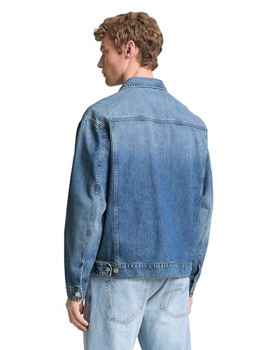 TOM TAILOR Denim Męska kurtka dżinsowa 1040199, 10142-Light Stone Blue Denim, XL