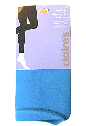 Footless Tights Neon Blue M/L