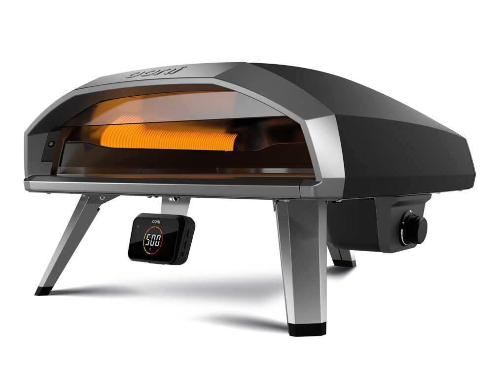 Ooni - Koda 2 Pro - Forno a Gas per Pizza, Acciaio al Carbonio, Nero Antracite, 68x65x39.3 cm, 20 kg