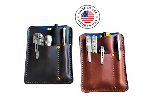 EDC pouch EDC pocket organizer Leather pocket organizer PERSONALIZED, edc wallet, leather edc pouch, edc pouch leather, edc caddy, Men Leather EDC Organizer Sheath, Tactical Tool Pouch, Everyday Carry Tool HANDMADE IN USA.3