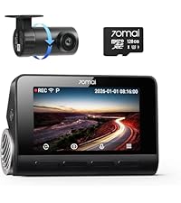 70mai Dash Cam 4k A810 ドライブレコーダー 前後2カメラ Amazon.co.jp: 【800万画素前後STARVIS2+128GB カード付属】70mai